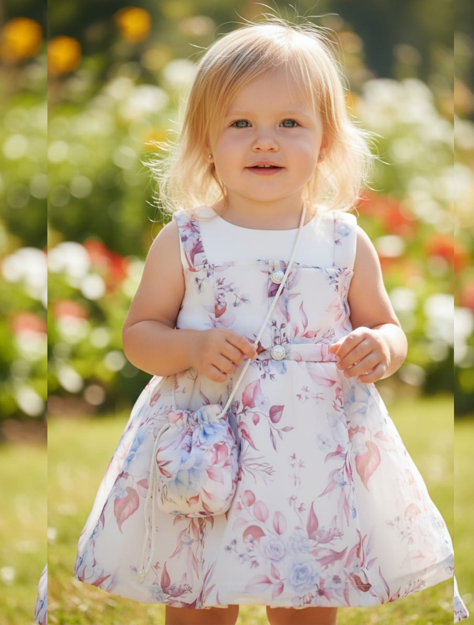 floral sheesha silk frock purple hues