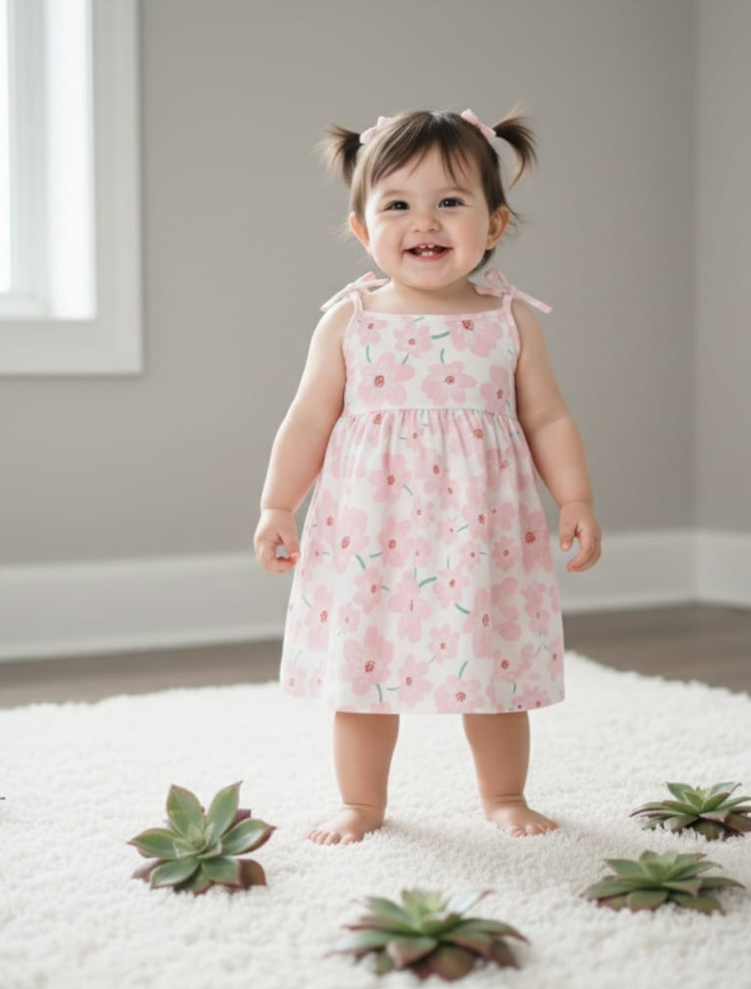 babypink summer hue frok