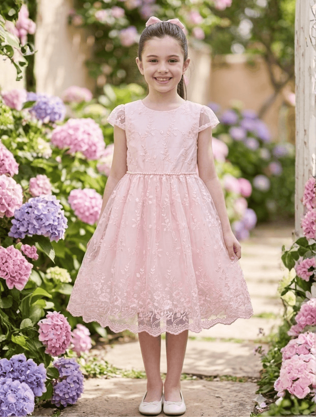 whisperingpoppers summer frocks ✨ Princess Pink Embroidered Net fancy Frock frock for  Girls  age 3-8y ✨ Princess Pink Embroidered Net fancy Frock frock for  Girls  age 3-8y