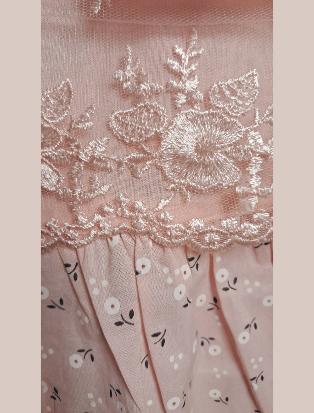 whisperingpoppers summer frocks Pastel Pink Hues Lawn Frock-girl age 9 month-1.5 year closeup net detail.perfect to wear in pakistan in hot long summer day .modest fashion.comfortable breathable