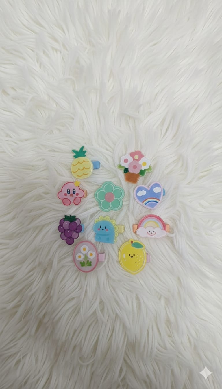 whisperingpoppers hair pins Korean Style Crystel fruit Shape Hair Pins Set (Multicolour) Korean Style Crystel fruit Shape Hair Pins Set (Multicolour)