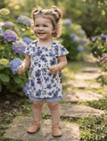 whisperingpoppers summer frocks White Purple Floral Ruffle Top lawn stuff — Baby Girls 1.5 to 2 Years White Purple Floral Ruffle Top lawn stuff — Baby Girls 1.5 to 2 Years